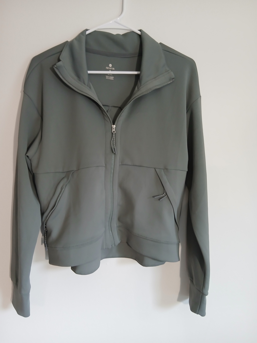 Apana M Gray Zip-Up Jacket